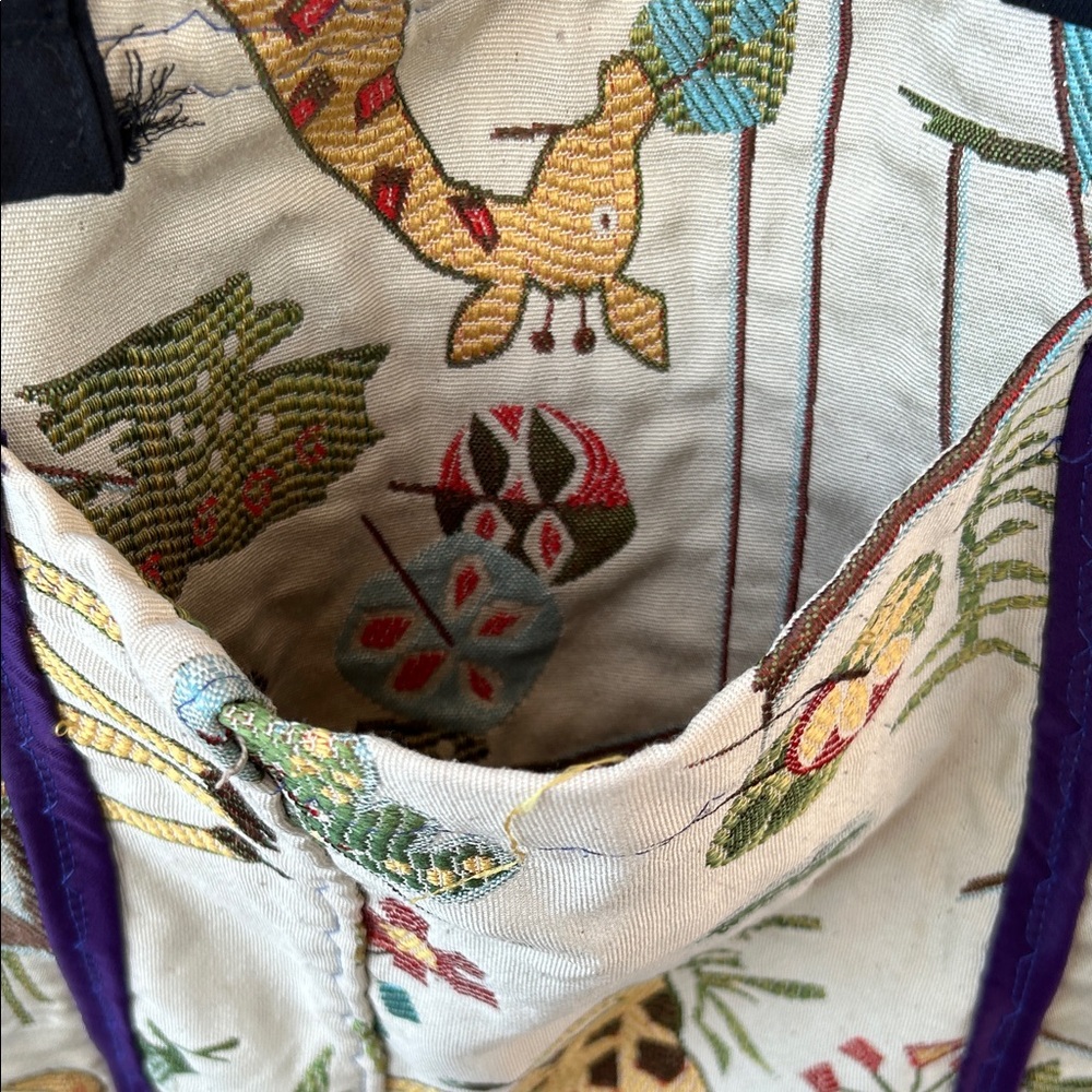 Multicolor Giraffe Patterned Tote Bag - image 2